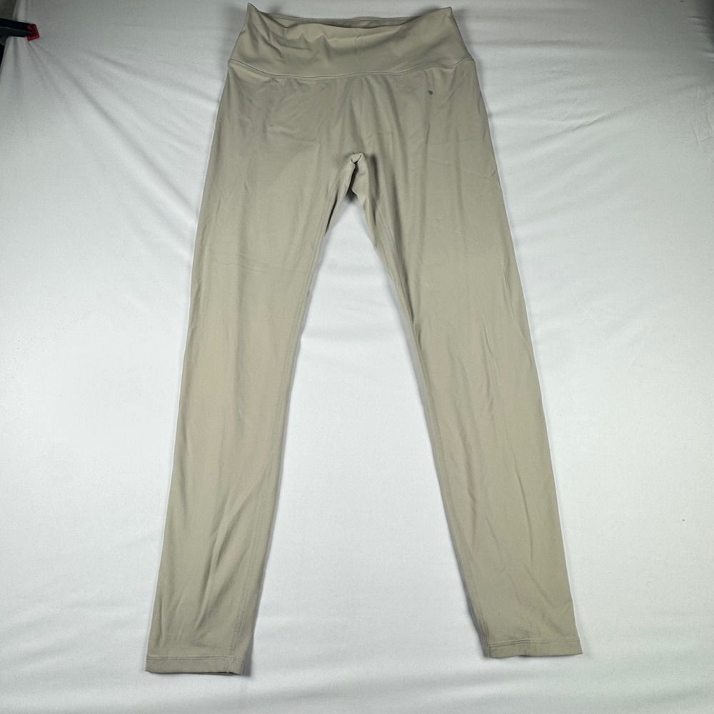 Love Fitness Aloha Leggings Tan‎ Beige High Waisted Yoga Pants XL 29 Inseam